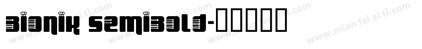 Bionik SemiBold字体转换
